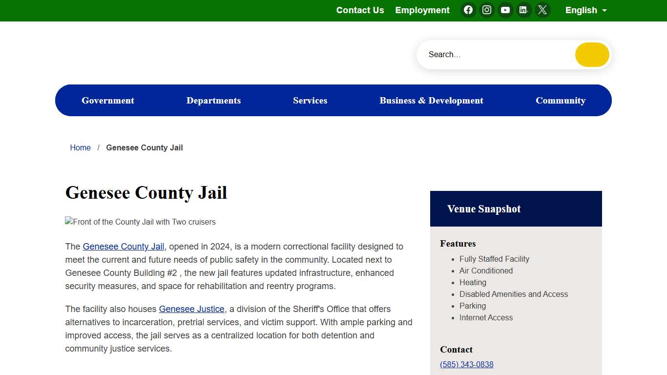 Genesee County Jail - Genesee County, New York